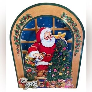 Very rare San Fransico Music box Company Santa and Dalmatian musical wound up